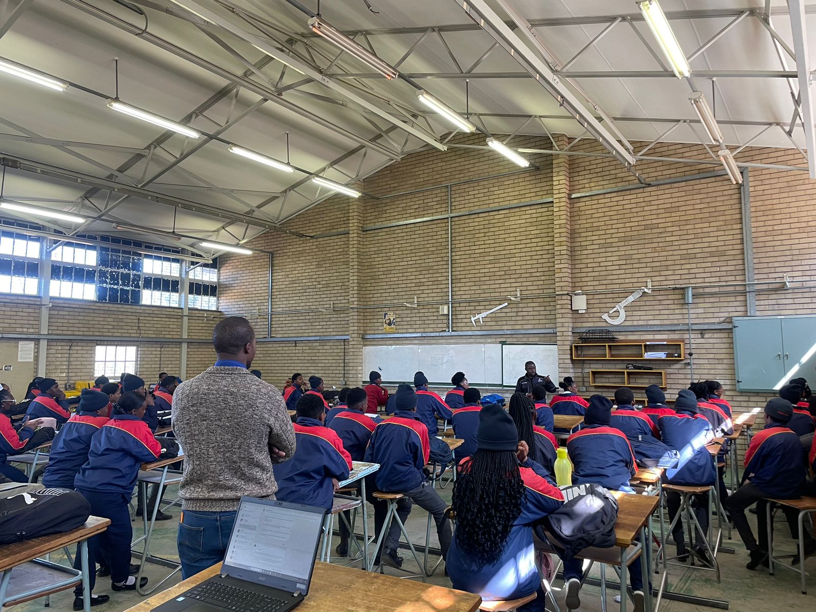Community training session at Ereskuld Primary School